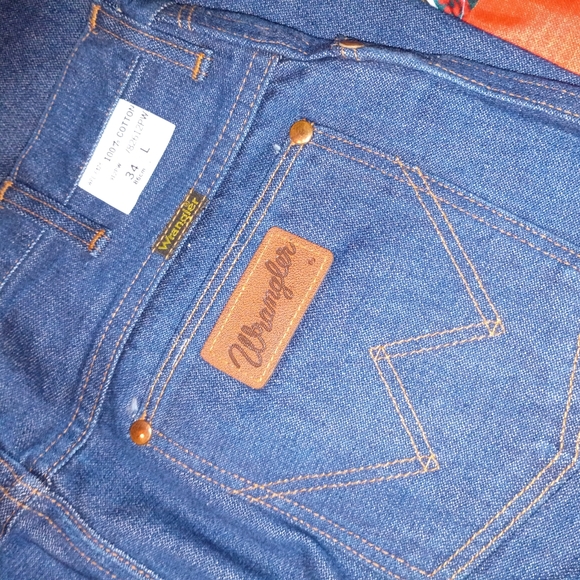 VINTAGE WRANGLER JEANS Men's Retro Cowboy Western 34 L USA